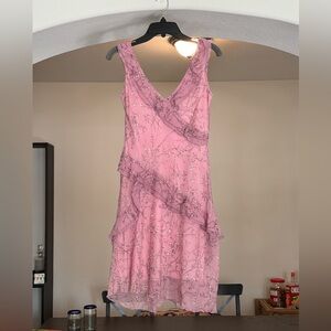 CITY Triangles pink cherry blossom dress